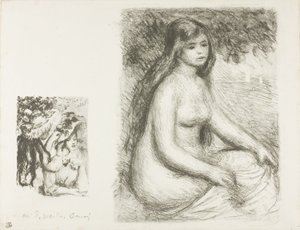The Pinned Hat and the Bather by Pierre Auguste Renoir