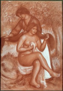 The Toilet of the Bather by Pierre Auguste Renoir