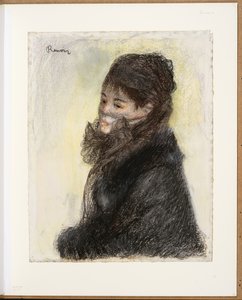 The veiled woman by Pierre Auguste Renoir