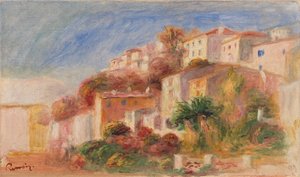 View from the Garden of the Post Office, Cagnes