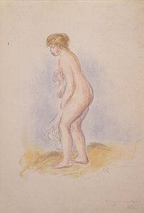 Woman Bather by Pierre Auguste Renoir