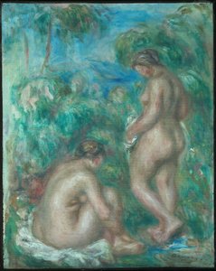 Woman Bathing by Pierre Auguste Renoir