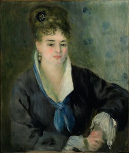 Woman in Black by Pierre Auguste Renoir