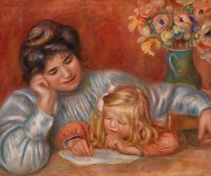 Writing Lesson by Pierre Auguste Renoir