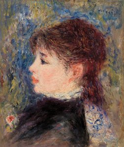 Young Woman with Rose