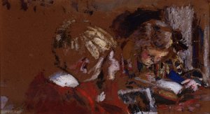 Children Reading by Pierre Bonnard