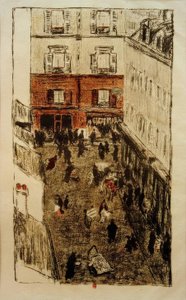 Street Corner, View from Above by Pierre Bonnard