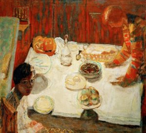 The White Tablecloth by Pierre Bonnard