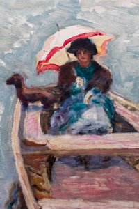 In a Boat (detail) by Pierre Bonnard