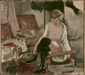 Study of a Young Woman on Her Chaise Longue by Pierre Bonnard