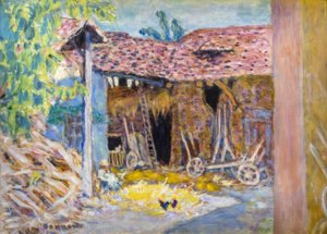 Courtyard of a Farm or The Barn by Pierre Bonnard
