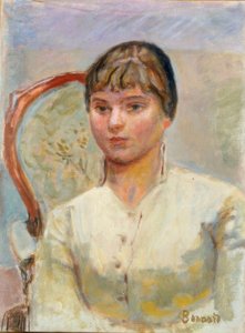 Young Woman in an Armchair by Pierre Bonnard
