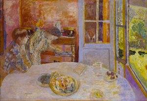 The Dining Room, Vernon, c. 1925 by Pierre Bonnard