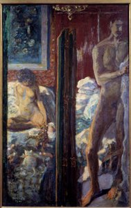 Man and Woman: A Naked Couple in a Bedroom