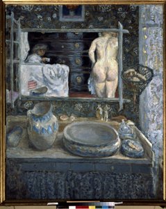 Mirror Above a Washstand by Pierre Bonnard