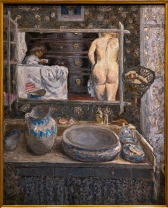 Mirror above a Washstand