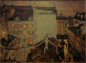 Montmartre in the Rain or Rue Tholozé by Pierre Bonnard