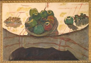 Still Life; Plate and Fruits or Bowl of Peaches by Pierre Bonnard