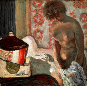 Nude by the lamp