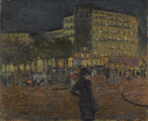 Place Pigalle at Night by Pierre Bonnard