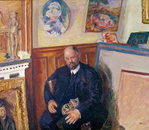 Portrait of Ambroise Vollard (1868-1939) with his Cat, c.1924