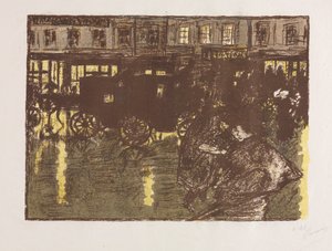 Street at Evening in the Rain by Pierre Bonnard