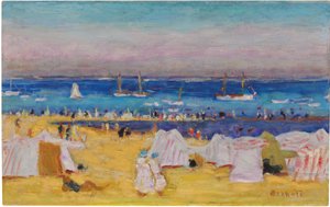 The Beach (Arachon), c.1922 by Pierre Bonnard