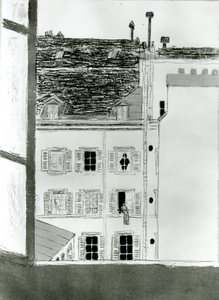 The House in the Courtyard by Pierre Bonnard