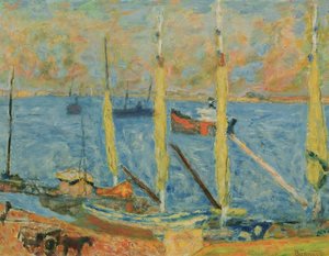 The Port of St. Tropez by Pierre Bonnard