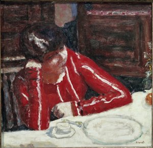The Red Corsage by Pierre Bonnard