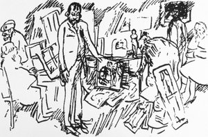 The Shop of Parisian Art Dealer Ambroise Vollard in Paris Around 1895