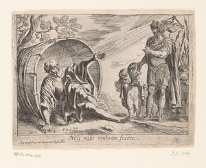 Alexander the Great and Diogenes by Pierre Brebiette