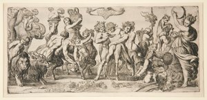 Bacchus and his entourage by Pierre Brebiette