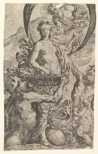 Jupiter, Pluto and Neptune Offering Their Riches to Fortune