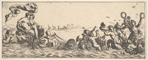 Two Women Sitting in a Shell by Pierre Brebiette