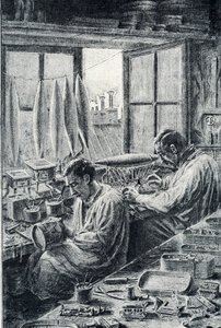 Parisian workers making toys