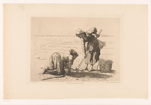 Fishermen on the Coastline, Fishers by the Sea (title on object)