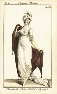 Merveilleuse in opera gown, Paris