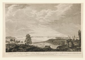 A South West View of the City of New York by Pierre Charles Canot