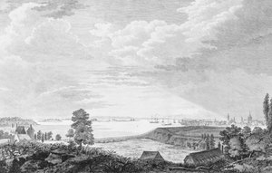 A South West View of the City of New York, in North America