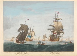 Fresh Gale by Pierre Charles Canot