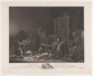 Pyramus and Thisbe (series title: The Most Capital Paintings in England) by Pierre Charles Canot