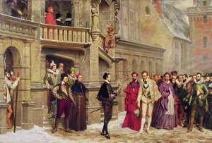 Henri III and the Duc de Guise, 1855 by Pierre Charles Comte