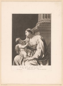 Mary with Child at the Foot of a Column