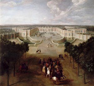 View of the Grand Trianon from the Avenue by Pierre Denis II Martin