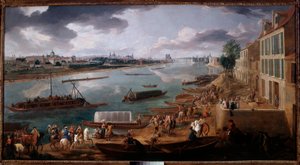 View of Paris, Taken from the Quai de la Rapee in 1716