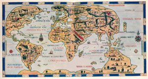 The Dauphin Map of the World by Pierre Desceliers