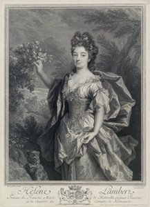 Helene de Motteville by Pierre Drevet