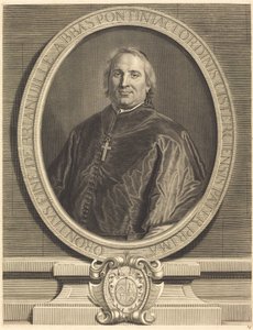 Fine de Brianville by Pierre Drevet after Hyacinthe Rigaud