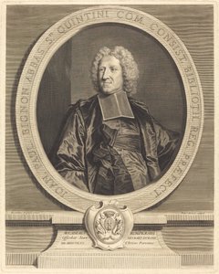 Jean Paul Bignon, Abbot of St. Quentin by Pierre Drevet after Hyacinthe Rigaud